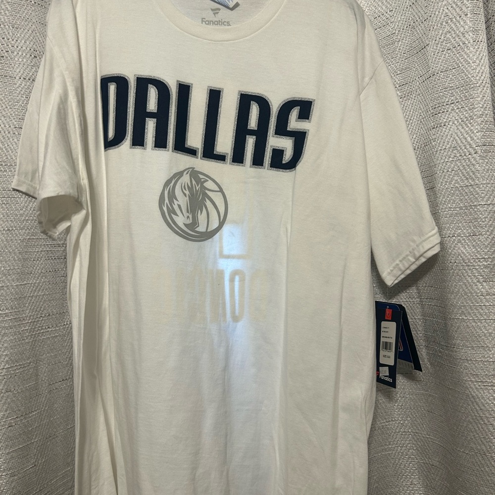 Fanatics White Dallas Mavericks Short Sleeve Tee